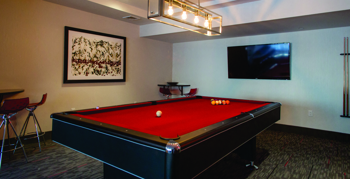 pool table at 568 Union, New York, 11211